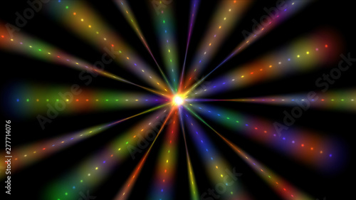 Fototapeta Naklejka Na Ścianę i Meble -  pulses star ray color abstract