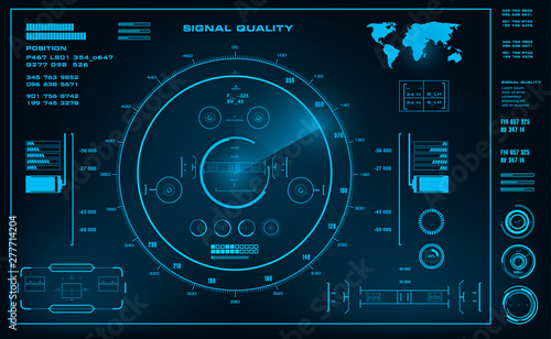 Sci-fi futuristic hud dashboard display virtual reality technology screen