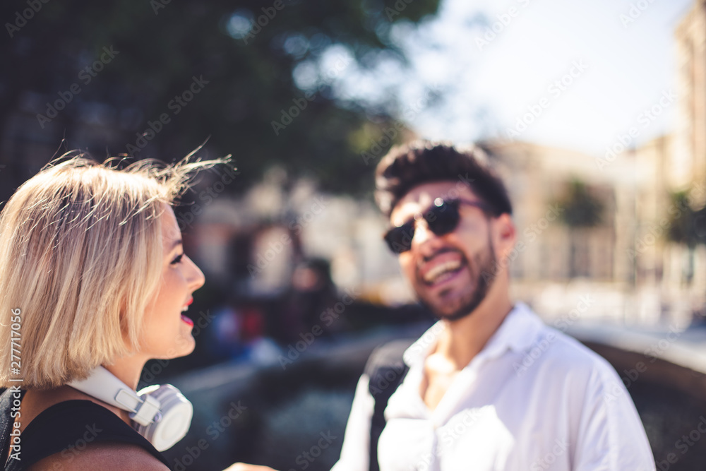Lifestyle Photography. A blonde young girl and a young man relaxed in a sunny day in summer. Lifestyle Photography. A blonde young girl and a young man relaxed in a sunny day in summer.