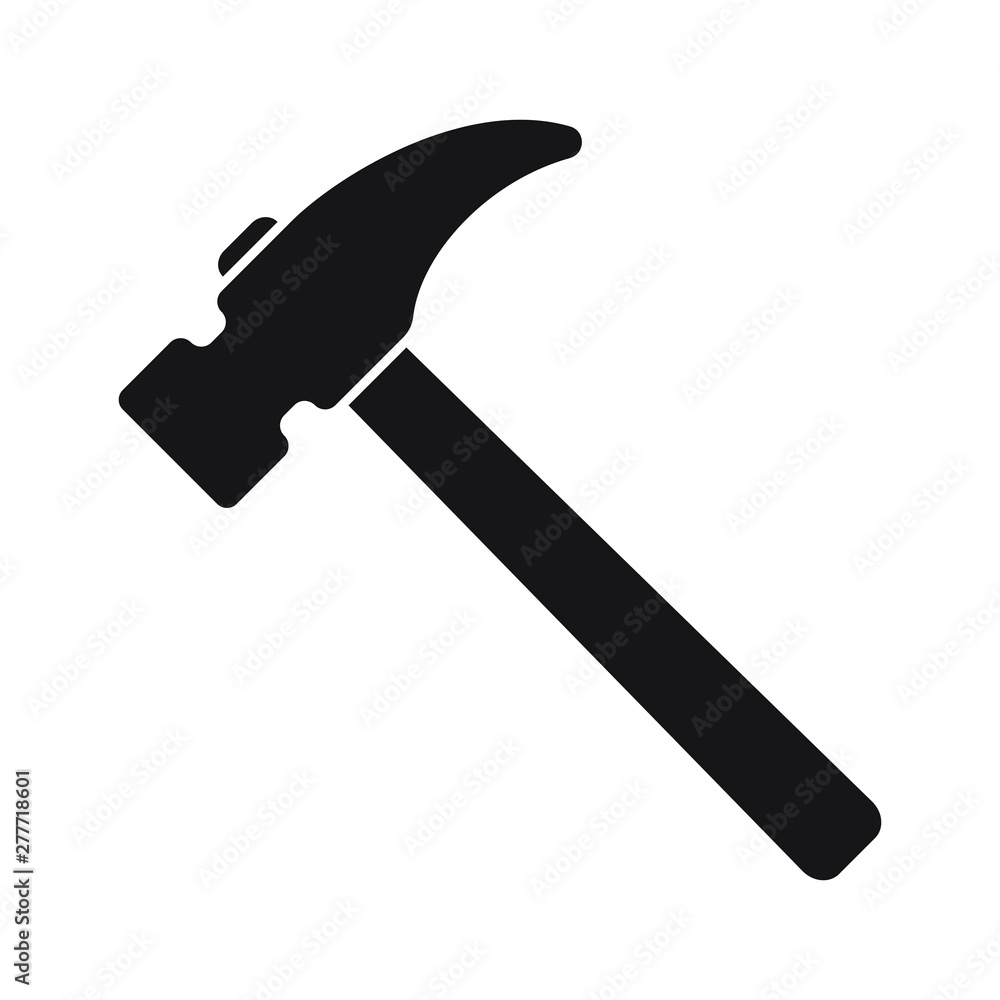 Hammer icon, hammer symbol, vector. Hammer icon, hammer symbol, vector.