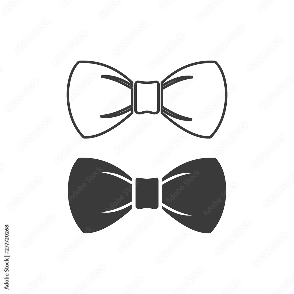 Bow tie icon template color editable. Bow tie symbol vector sign isolated on white background. Simple logo vector illustration for graphic and web design. Bow tie icon template color editable. Bow tie symbol vector sign isolated on white background. Simple logo vector illustration for graphic and web design.