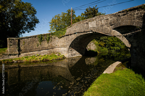Old stone road bridge over the Grand Canal, near Newcastle, County Dublin, Ireland