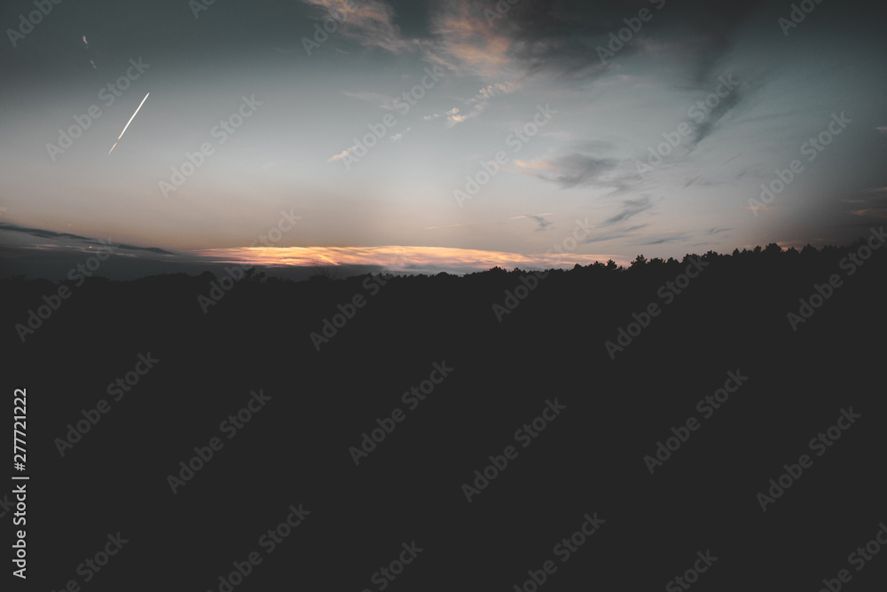 Fototapeta premium sunset in the hills