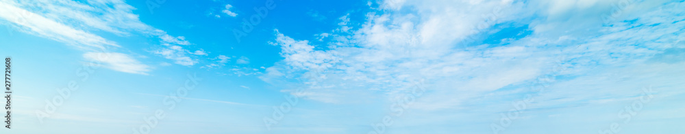 Fototapeta premium Blue sky with clouds in summertime
