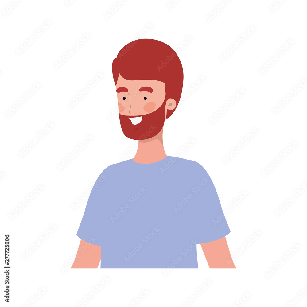 young man in white background young man in white background