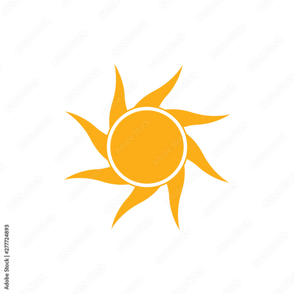 sun icon template vector illustration vector - vector sun icon template vector illustration vector - vector