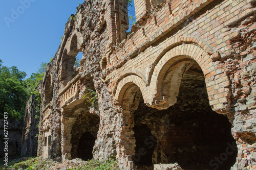 Ruins of Tarakanivskiy Fort (Fort Dubno, Dubno New Castle) - fortification, architectural monument of 19th century.