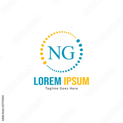 Initial NG logo template with modern frame. Minimalist NG letter logo vector illustration Free Download Initial NG logo template with modern frame. Minimalist NG letter logo vector illustration - GFXLoad