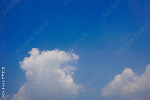 Blue sky with white clounds,bright abstract background © sirinyapak