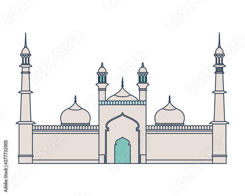 edification of islamic mosque jama masjid and Indian independence day