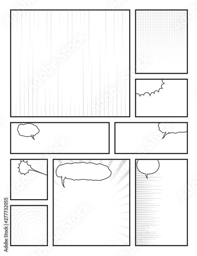 Template comic page