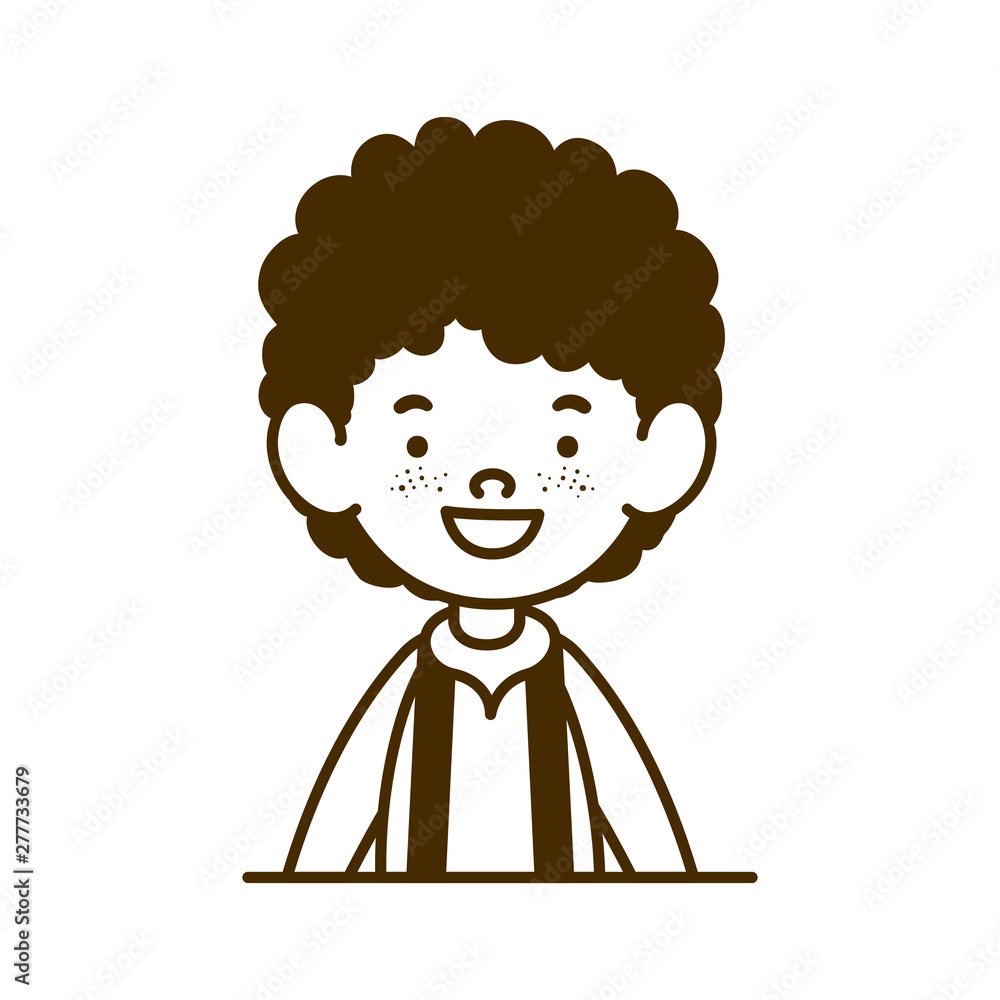 silhouette of student boy smiling on white background silhouette of student boy smiling on white background