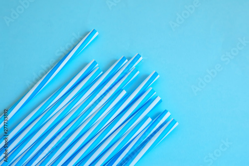 Abstract background.  Coctails straws. Minimalism concept.