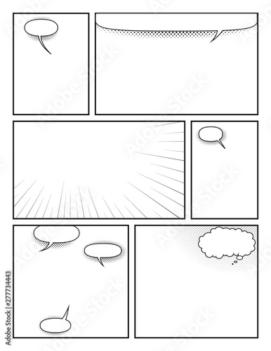 Blank Comic Book vector design