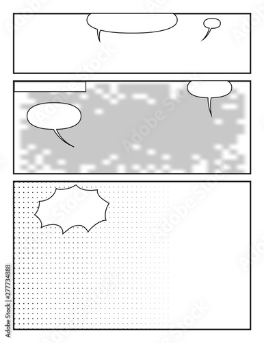manga style page design