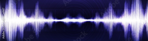 Panorama Super Earthquake Wave with Graph and Circle Vibration on Neon Ultra Violet background,audio digital wave diagram concept,design for education and science,Vector Illustration.