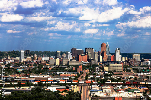 Downtown Cincinnati Skyline cityscape