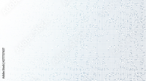 Blurred Circuit Microchip Technology on Black and White Background,Hi-tech Digital and Communication Concept design,Free Space For text in put,Vector illustration.