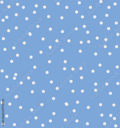 Blue background with white spots. raster illustration for prints