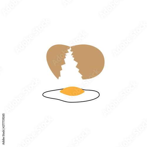 Egg icon Template Vector Design Illustration - Vector