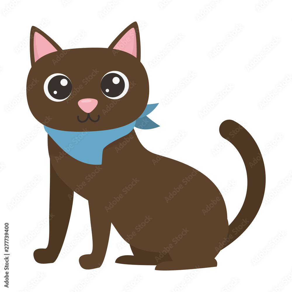 Obraz premium Cat cartoon design vector illustrator