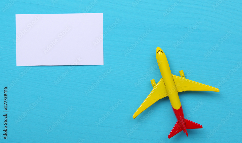 Fototapeta premium Model plane. Travel concept