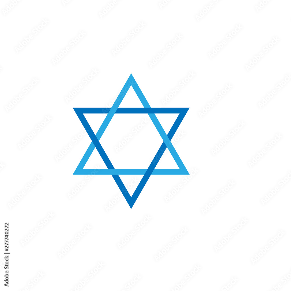 Star Of David, Hexagon Star Icon Vector Star Of David, Hexagon Star Icon Vector
