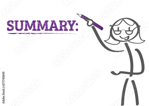 summary doodle vector illustration concept