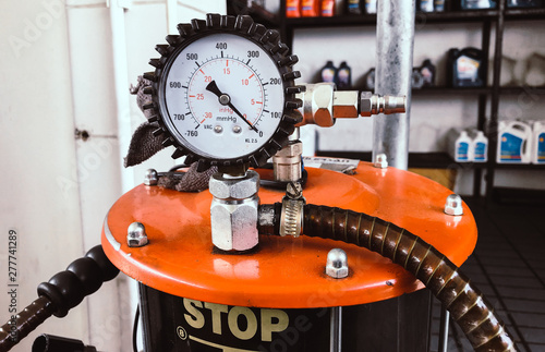 pump for​ oil.​ air​ compressor.​ compressor​ gauge.​ 