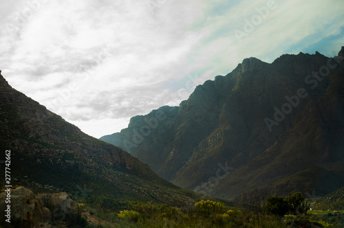 panoramic view of the african mountains
