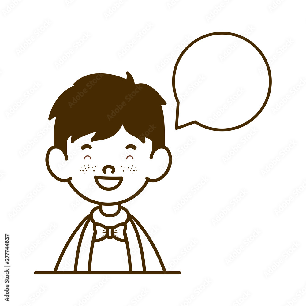 silhouette of student boy smiling with speech bubble silhouette of student boy smiling with speech bubble
