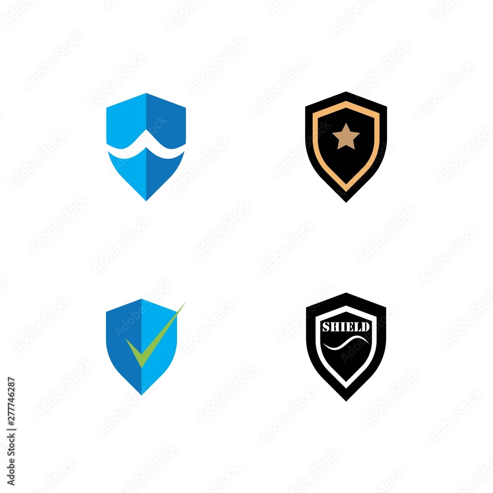 Shield symbol logo template Shield symbol logo template