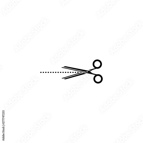 scissor cutting icon template vector - vector © Rachmad