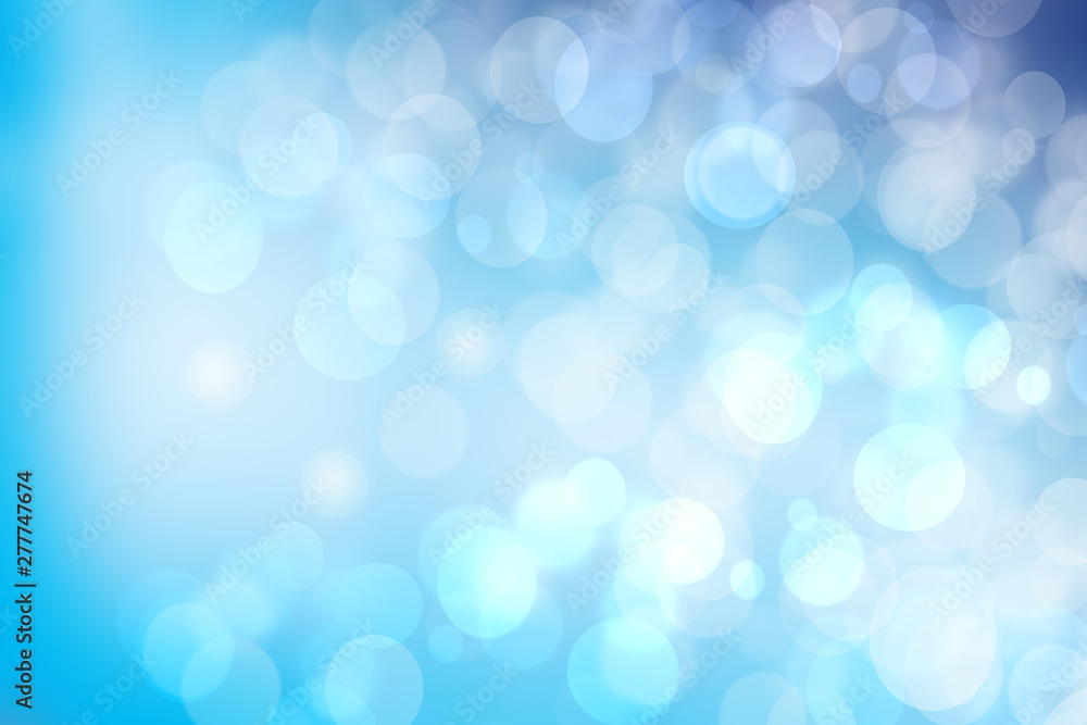 Abstract blurred fresh vivid spring summer light delicate pastel blue white bokeh background texture with bright circular soft color lights. Card concept. Beautiful backdrop illustration. Abstract blurred fresh vivid spring summer light delicate pastel blue white bokeh background texture with bright circular soft color lights. Card concept. Beautiful backdrop illustration.