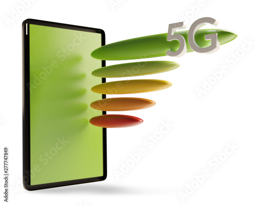 5G mobile phone internet co...