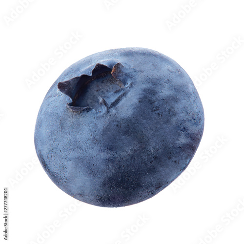 Fresh blueberry isolated on white background. 100 percent sharpness.
