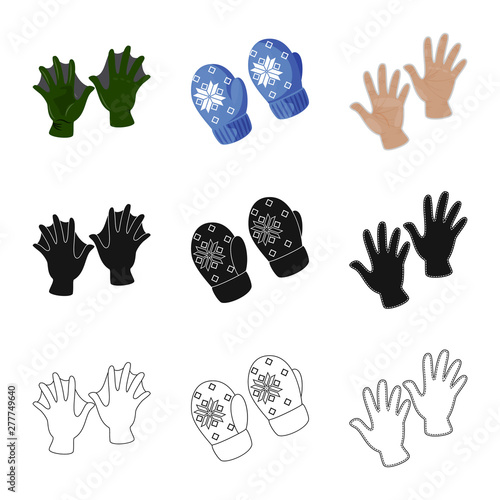 Vector design of silhouette and safety sign. Collection of silhouette and comfort stock symbol for web.