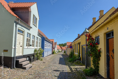 The traditional historic village of Ebeltoft on Jutland in Denmark © fotoember