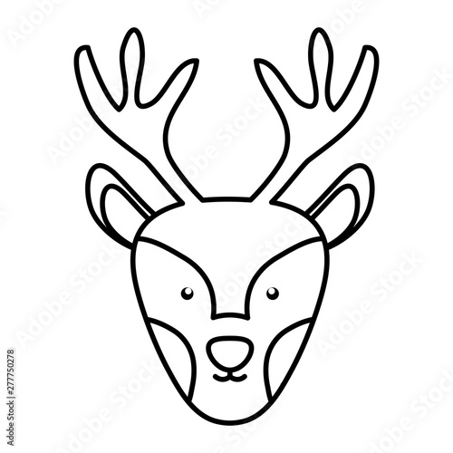 cute reindeer woodland animal character