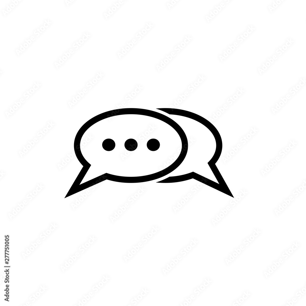 chat communication icon illustration design vector - vector chat communication icon illustration design vector - vector