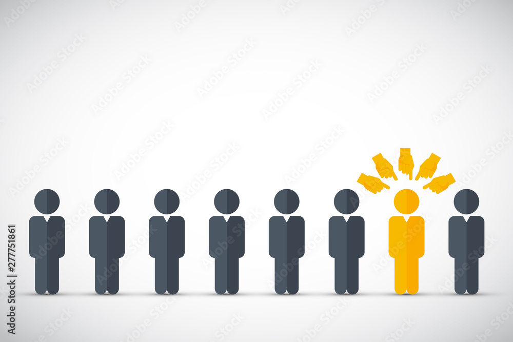 Chosen one - human resources concept Chosen one - human resources concept
