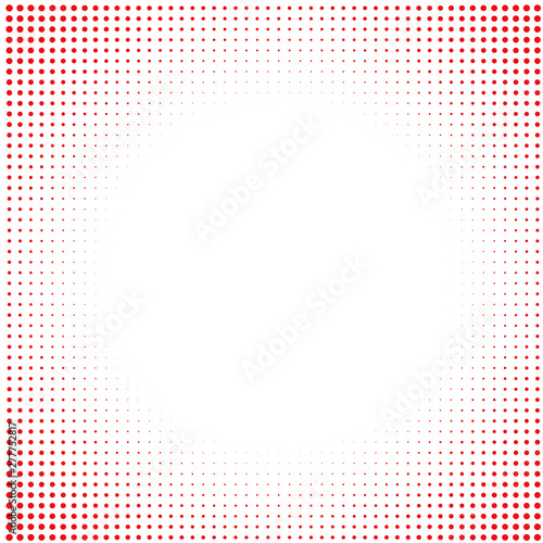 White background  with red dots