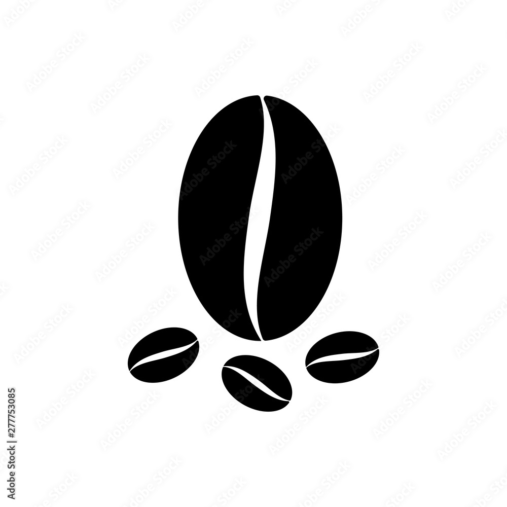 Coffee Bean Icon Logo Vector Illustration - Vector Coffee Bean Icon Logo Vector Illustration - Vector