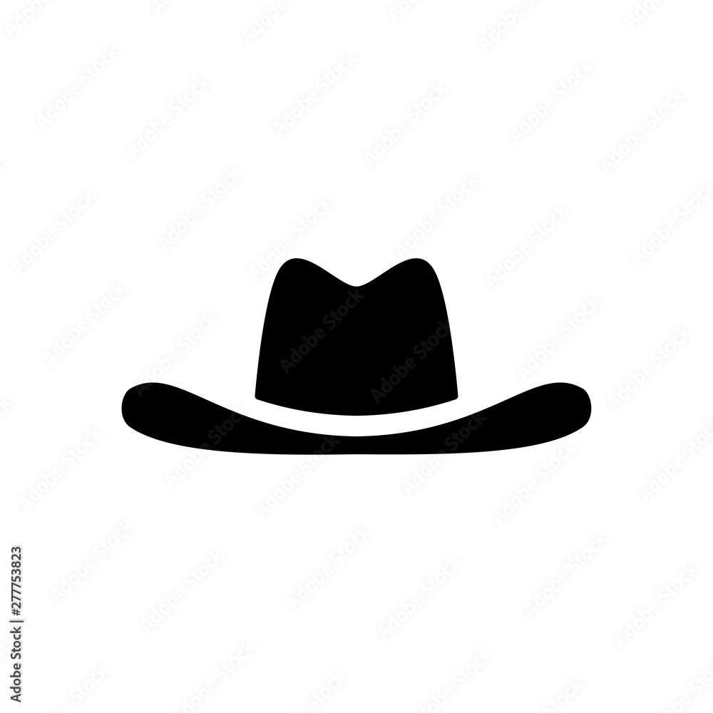 cowboy hat icon illustration, vector cowboy hat silhouette - Vector cowboy hat icon illustration, vector cowboy hat silhouette - Vector