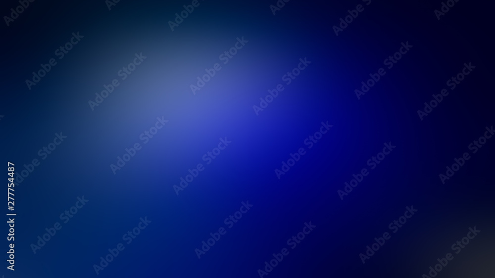 light spot on blue gradient abstract blurred background.