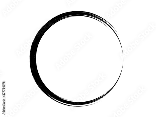 Grunge black marking element.Grunge oval paint element.Grunge isolated circle.