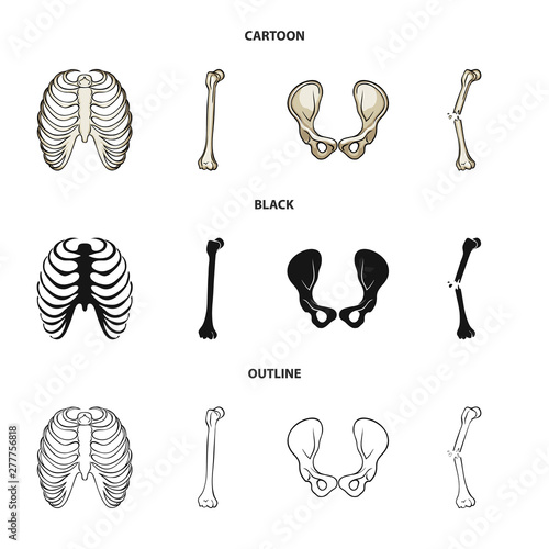 Vector illustration of medicine and clinic logo. Set of medicine and medical stock symbol for web.