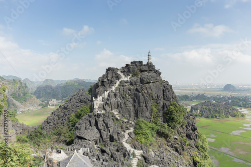 Top pagoda of Hang Mua temple
