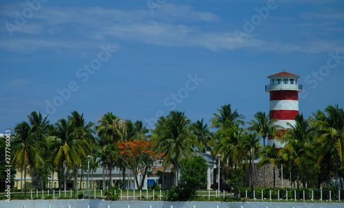 Lighthouse at Pelican Bay in Freeport Bahamas © doncon402