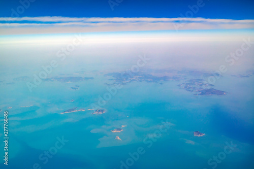 Aerial view of the beautiful Sonjuk-ri island